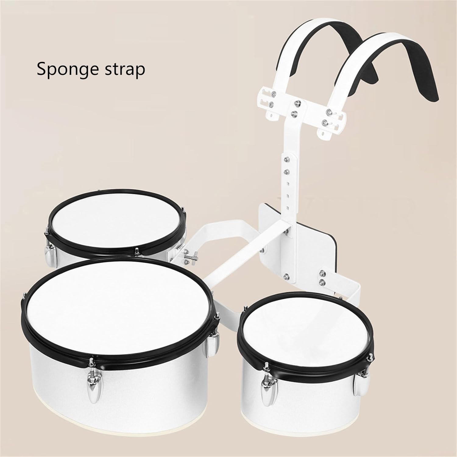 Multiple Tone Drum Triple Tone Drum with Back Frame, Triple Tone Drum Back Frame Drum, Double Tone Drum Set for Band