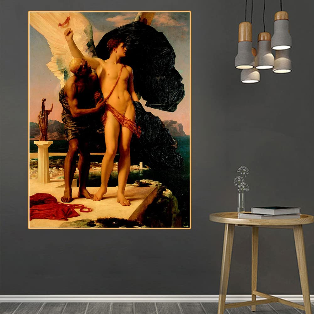 Diamond Painting Kits Frederic Leighton《Icarus and Daedalus》 DIY 5D Full Drill Diamond Dots Paintings Picture Arts Home Wall Decor