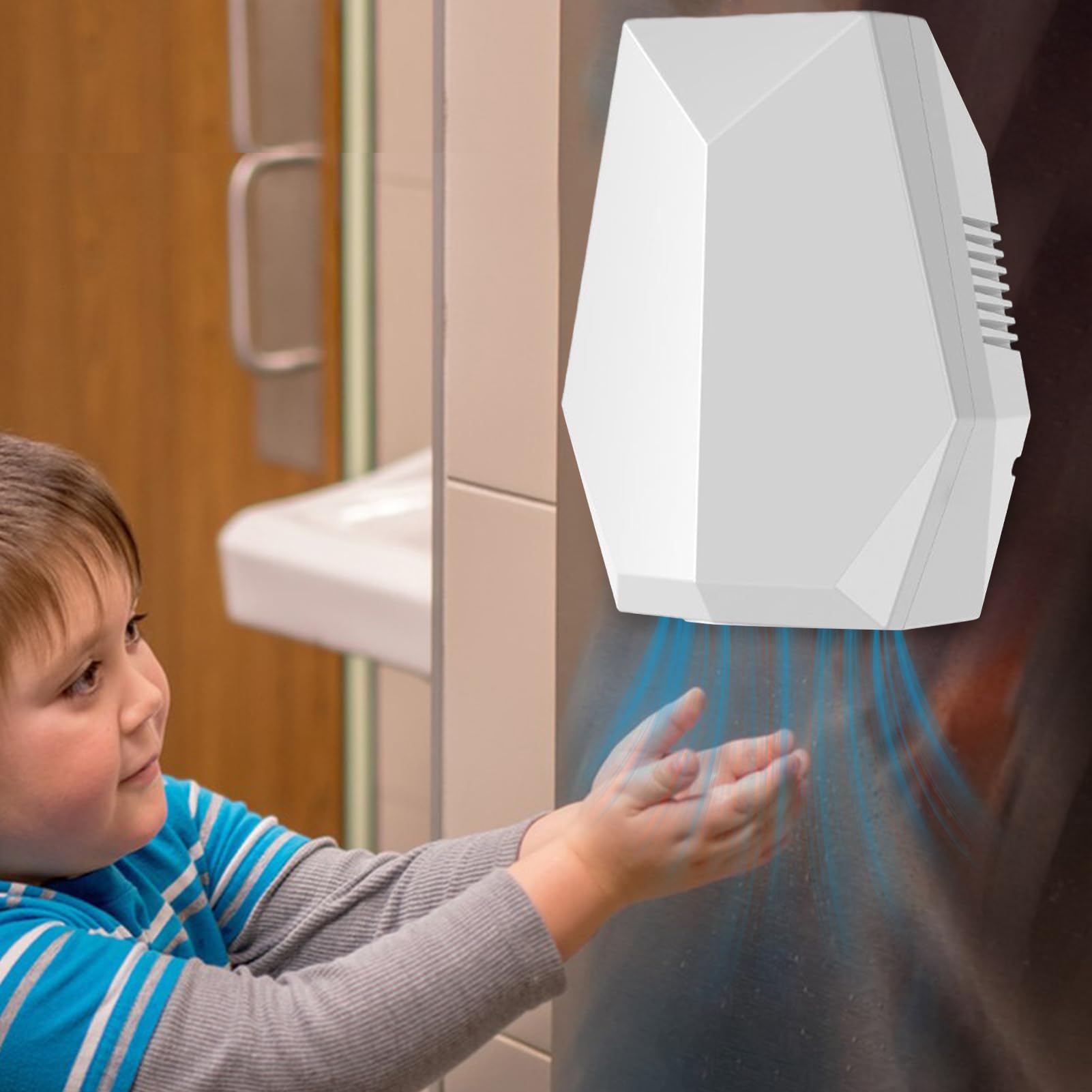 Secador De Manos Eléctrico - Secamanos Compacto Para Baño - Dispositivo Automático De Pared Para Interiores De Hoteles Hogares Y Baños