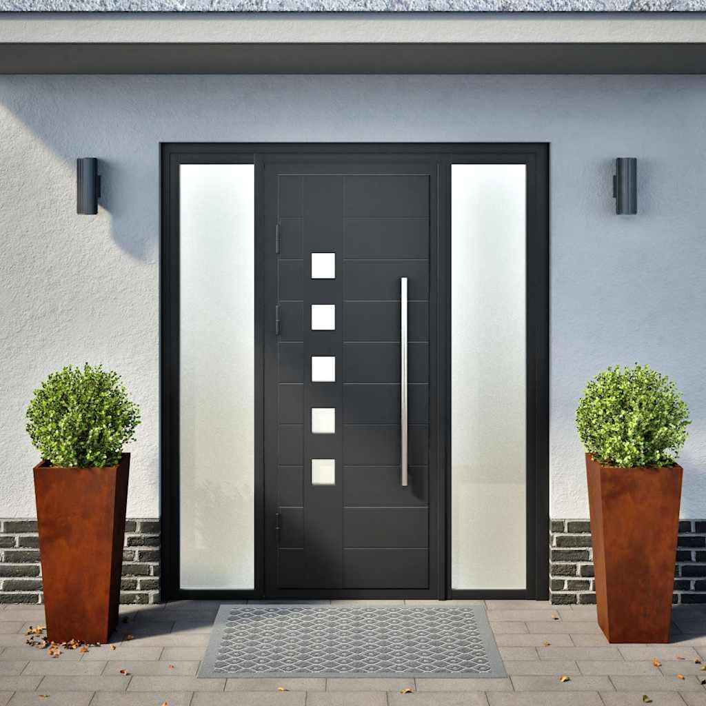 Macetero 2 unidades. 35 x 35 x 75 cm de acero resistente a la intemperie, jardinera duradera para plantas, verduras, hierbas, jardineras versátiles con protección contra malas hierbas,