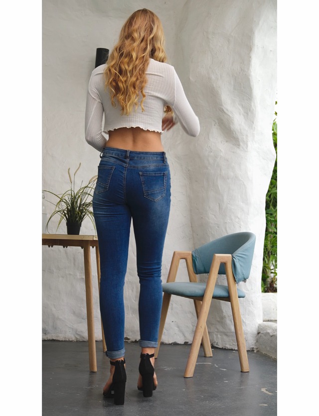 SweatyRocks Women's Long Sleeve Crop Top Ribbed Knit Lettuce Trim