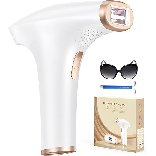 Haarlosy Depiladora Láser Ipl Sin Dolor,Depiladora De Luz Pulsada 3 Funciones Avanzadas, Depilacion Laser 9 Niveles De Energía Para Mujeres Y Hombres, Ideal Para Rostro, Bikini Y Cuerpo Gly01