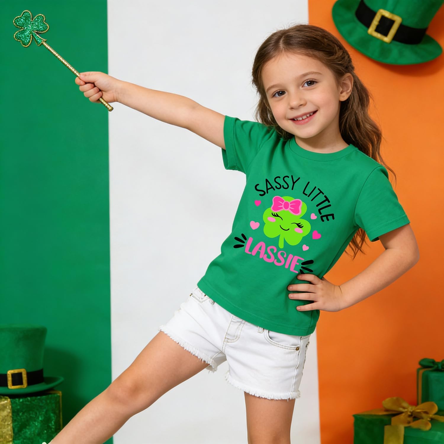 Kids Funny St Patrick's Day Tshirt Boys T-Shirt Clothes Girls St Patricks Lucky Tees Outfit 2-8 Years - Image 2