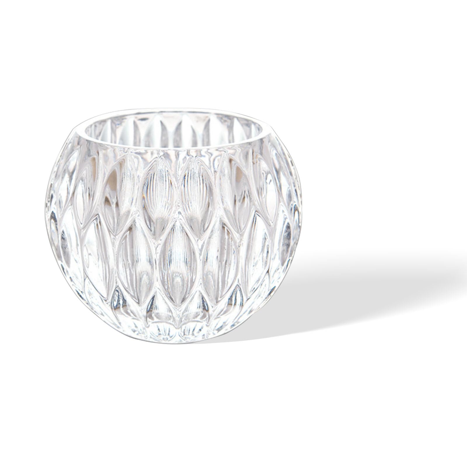 Glass Flowerpot, Planters,Vase, Hydroponic Flowerpot, Candy Bowl, Candlestick,Key Bowl,Decorative Bowls (A)