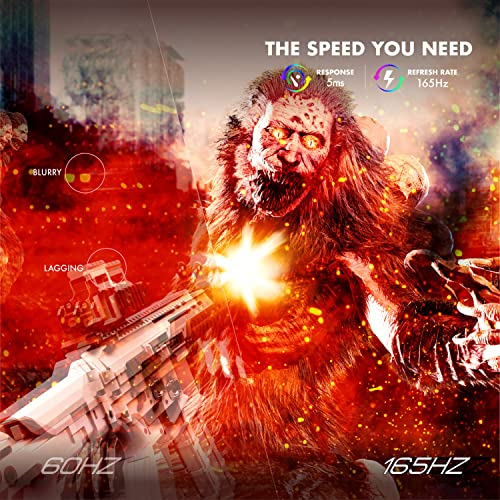 Viotek Gnv32Dbe 32-Inch Curved Gaming Monitor | 2560X1440P Qhd | 165Hz | 120% Srgb | Freesync/G-Sync | 2X Dp, 1X Hdmi 2.0 | 3 Years Zero Dead Pixels #TOP6