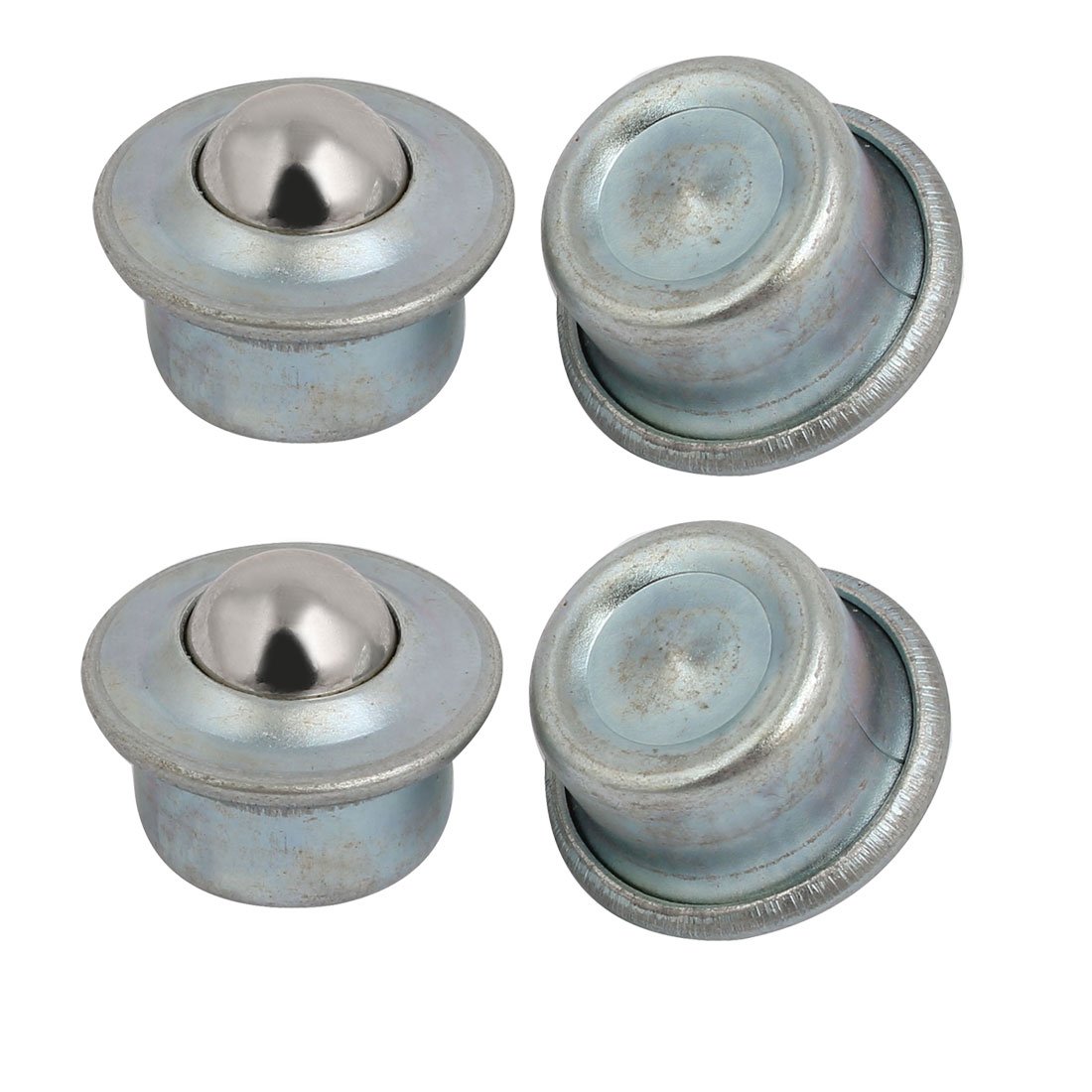 Aexit 31mmx23mm Flange Transmission Parts Fit Fixing Transfer Unit Mounted Ball Bearing Silver Tone 4pcs Model:69as347qo617