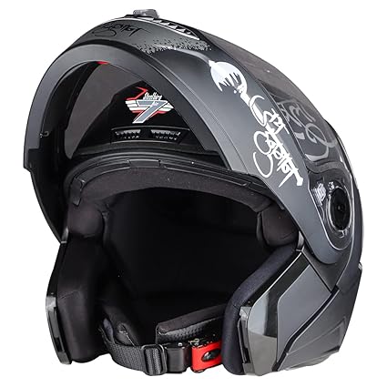 Steelbird SBA-7 Mahavir ISI Certified Flip-Up Helmet for Men and Women