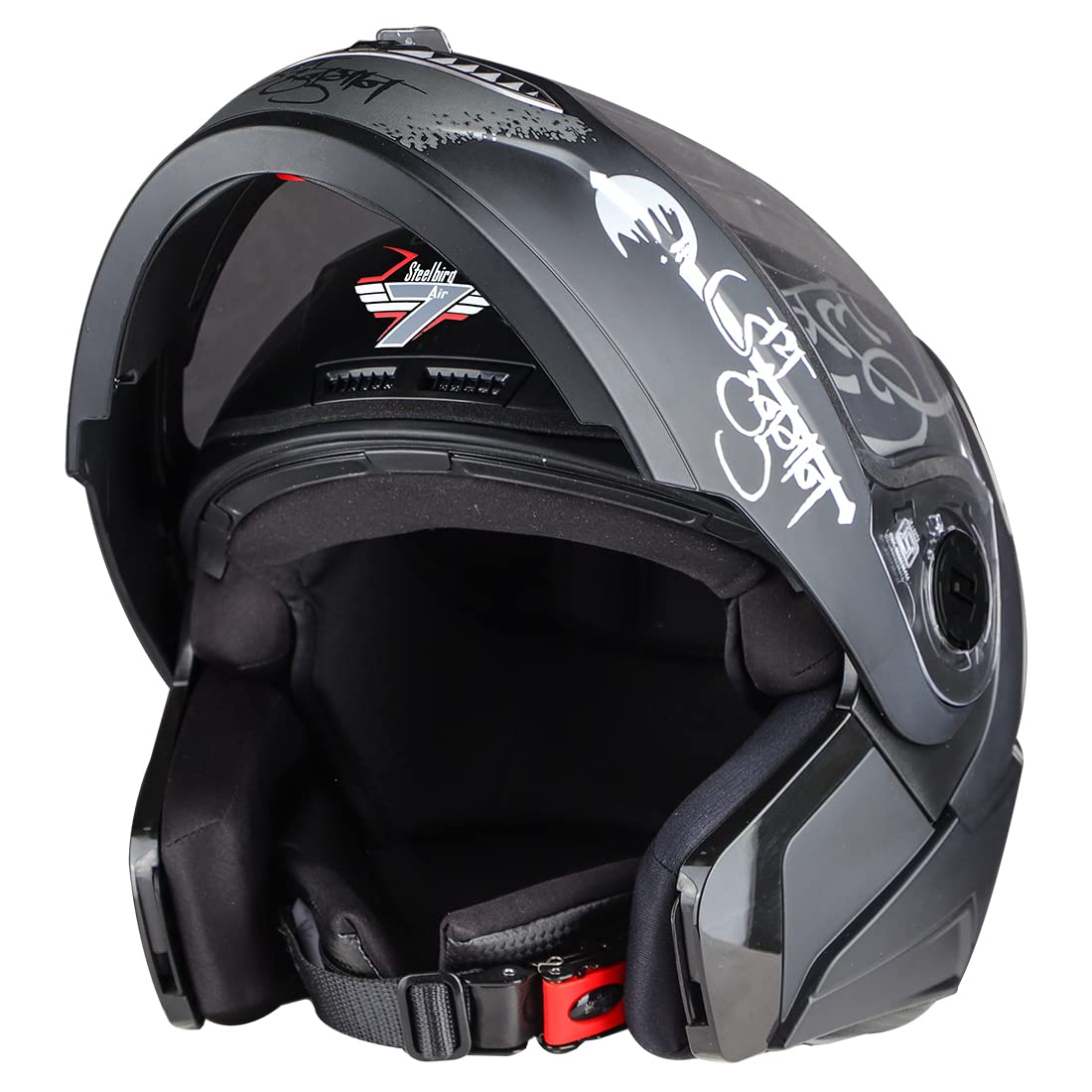 Steelbird SBA-7 Mahavir ISI Certified Flip-Up Helmet for Men and