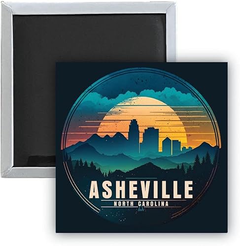 Miniatura 1 de Asheville North Carolina Souvenir - Imán para nevera (2.5 x 2.5 pulgadas)