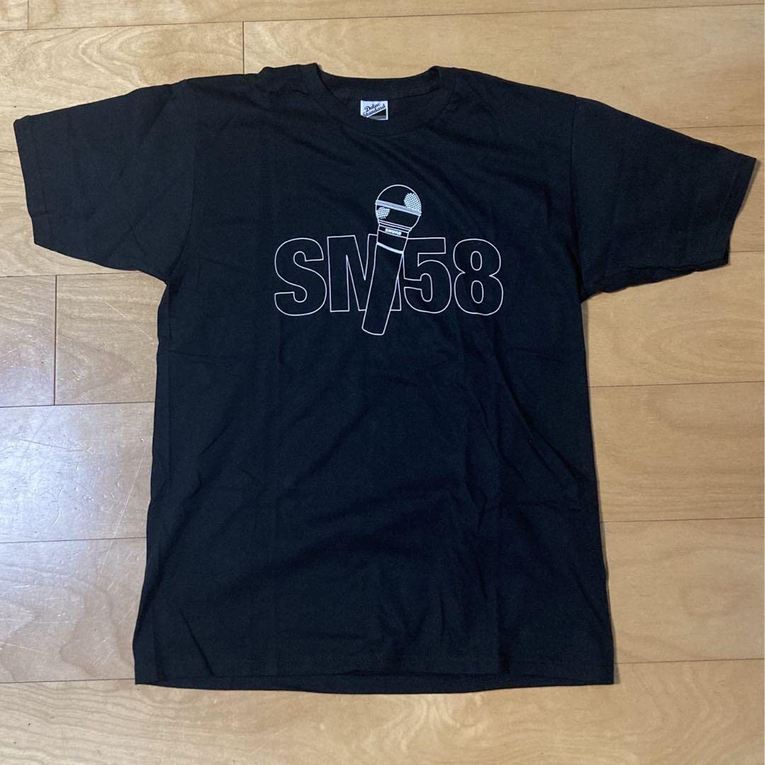 shure マイクメーカー　tシャツ　Lブラック shure マイクメーカーtシャツLブラック