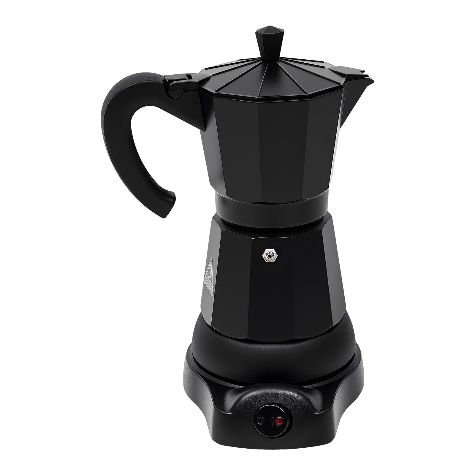 Cafetera eléctrica Moka 6 tazas, 480 W, cafetera espresso | Cafetera eléctrica con base, extracción de presión de vapor, capacidad de 300 ml, para casa, oficina, cafetería