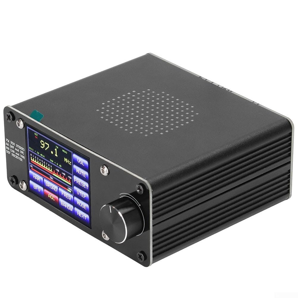 ATS-100 SI4732/SI4735 Ricevitore radio a banda completa, ATS-100 SI4732/SI4735 Ricevitore radio a banda piena FM LW, lega di alluminio,2 4 pollici touch screen