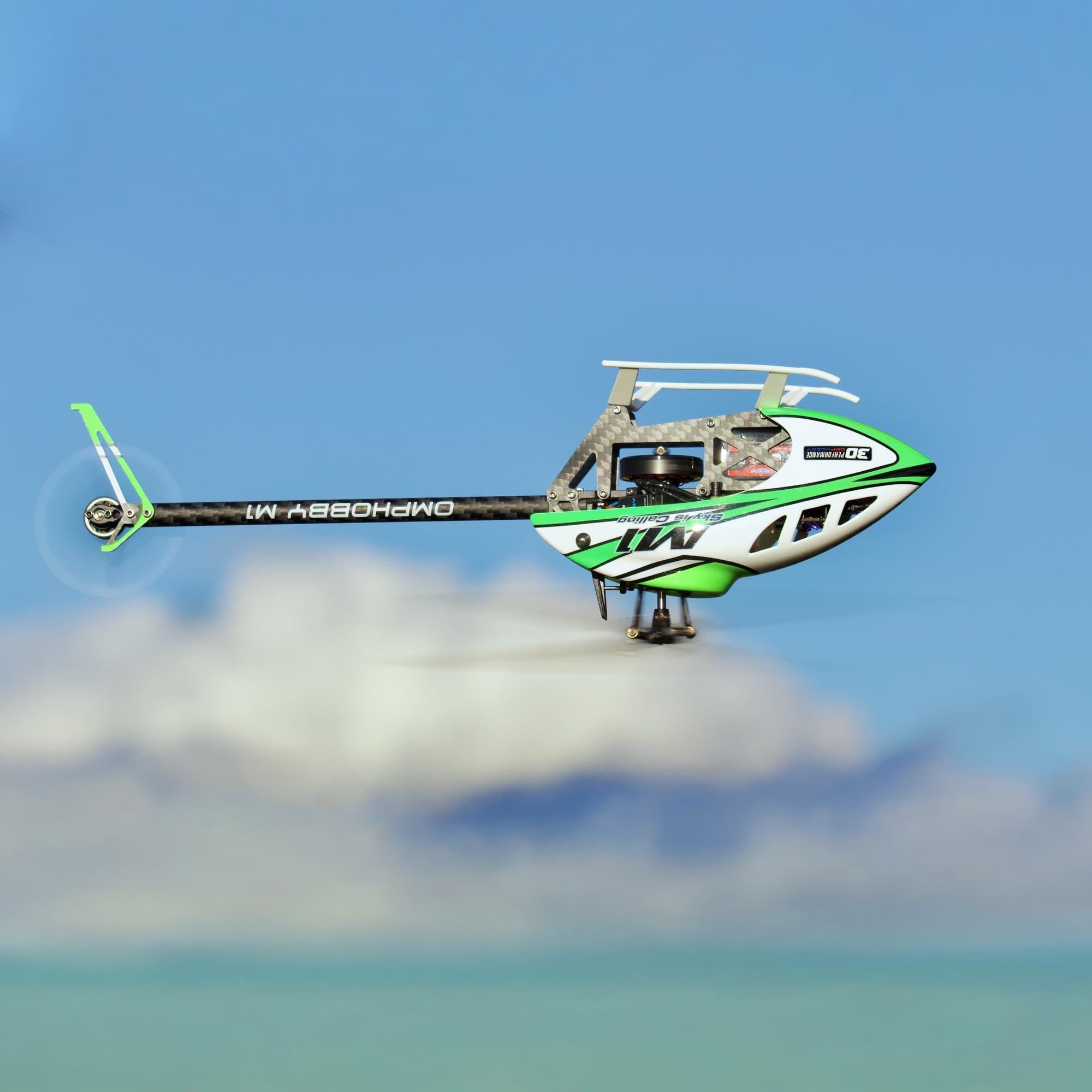 OMPHOBBY M1 V3 PRO 100 Klasse Mini 3D RC Hubschrauber Flugbereit, 6-Kanal Direktantrieb mit integriertem ELRS-Empfänger & OFS3+ Flugsteuerung, Micro Helikopter mit RadioMaster T8L Sender RTF Gelb