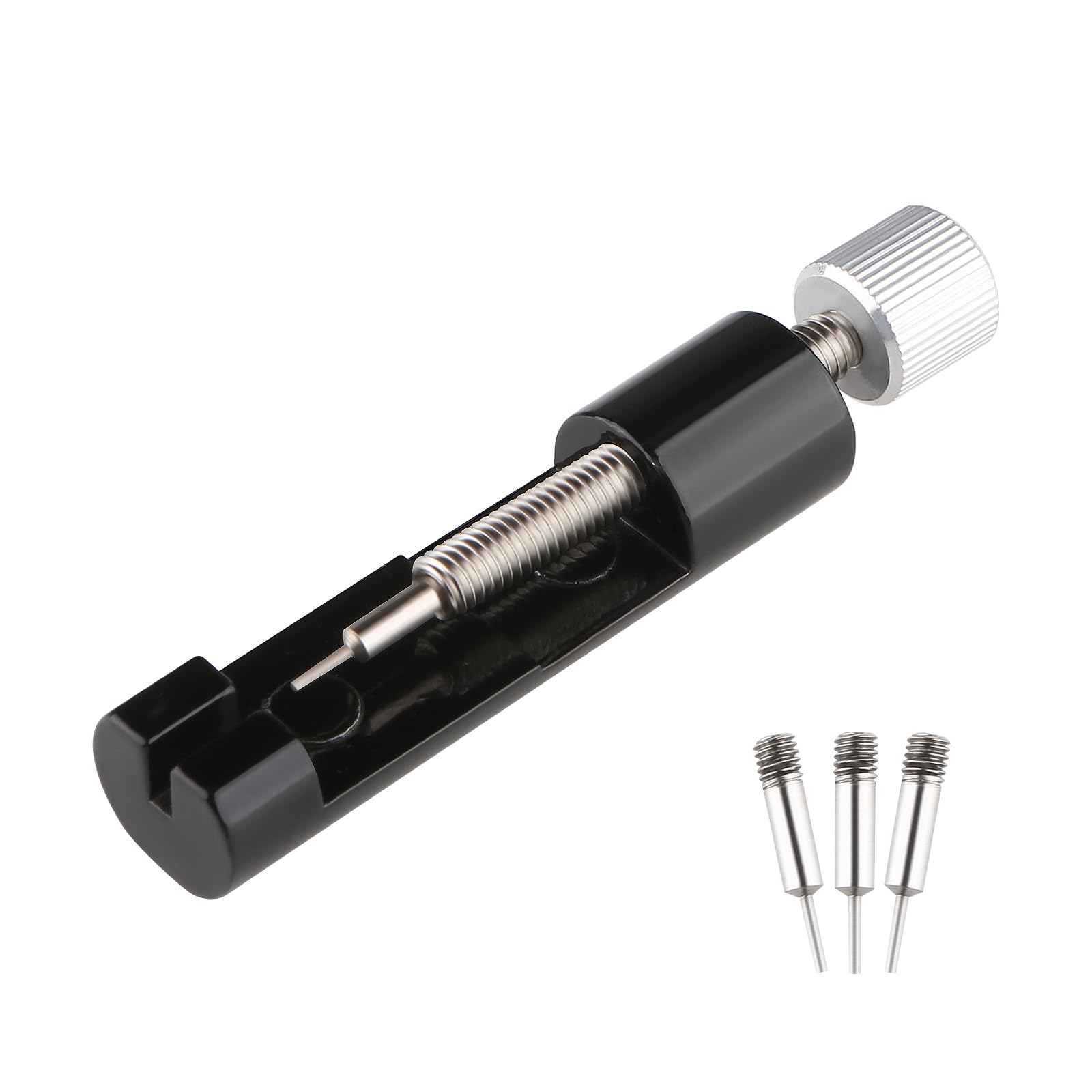 Admygo Watch Link Removal Adjustment Tool, Watch Band Repair Tool with 3 Extra Pins for Strap Adjustment, Portable Watch Strap Adjustment Kit for Watch Band Link Pin