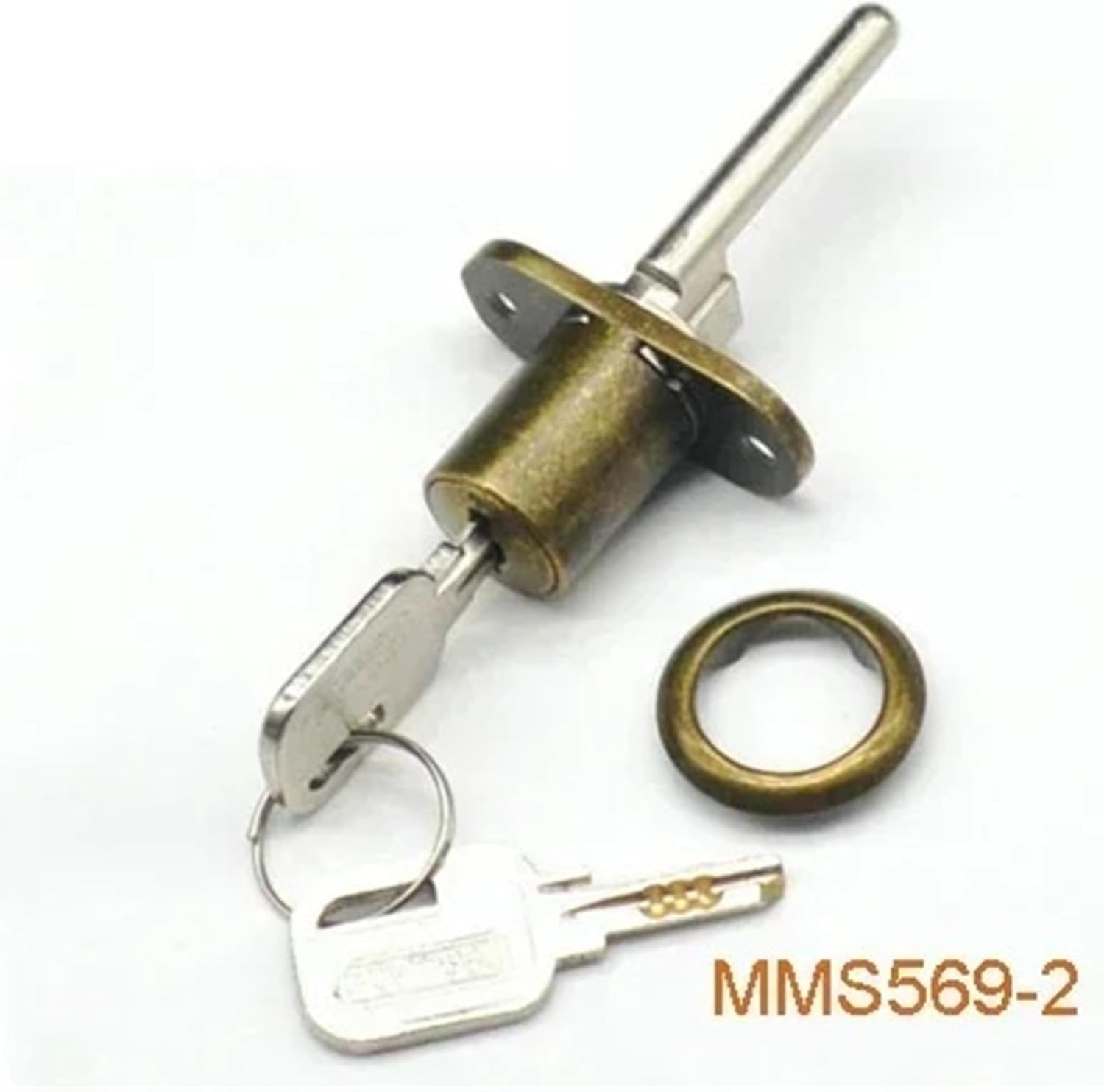 Cabinet Drawer Lock for Mailbox Tool Box File Cabinets with 2 Folding Keys DIY Furniture Hardware Rarelock H 1Pcs(56903 Pack of 1)