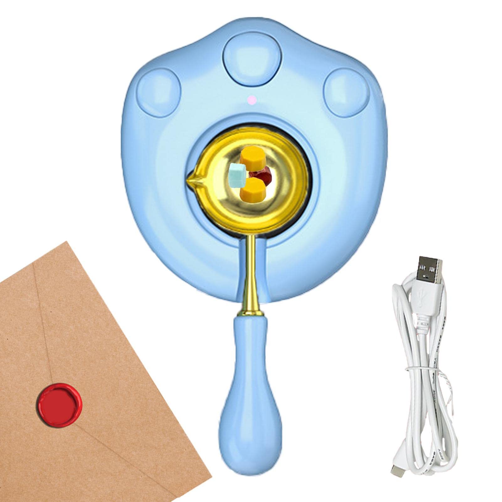 Kit Fornace Per Ceralacca Con Design A Zampa Di Gatto - Scioglicera Elettrico Per Sigilli E Timbri - Foto 11