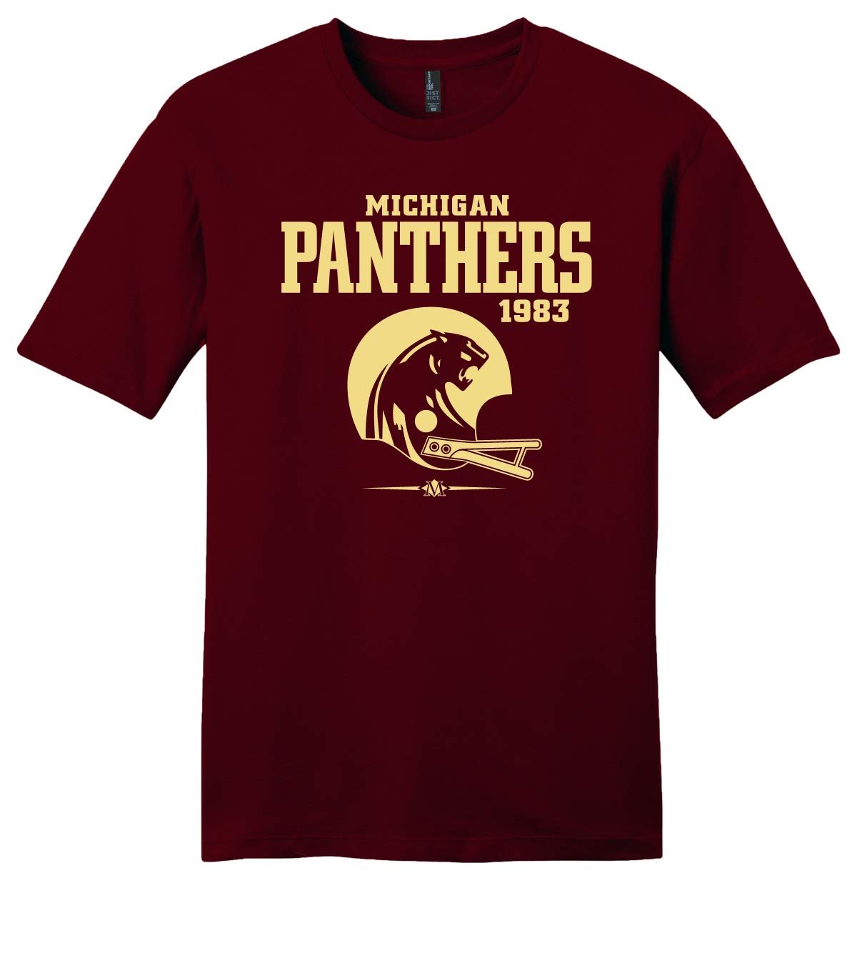 Throwbackmax Michigan Panthers USFL 1983 Football Tee Shirt - Any 2 Tees for 30