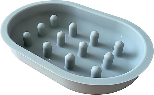 Tazón de alimentación lenta, compatible con alimentadores Sureflap Surefeed, BPA y silicona, antideslizante, apto para lavavajillas, promueve una