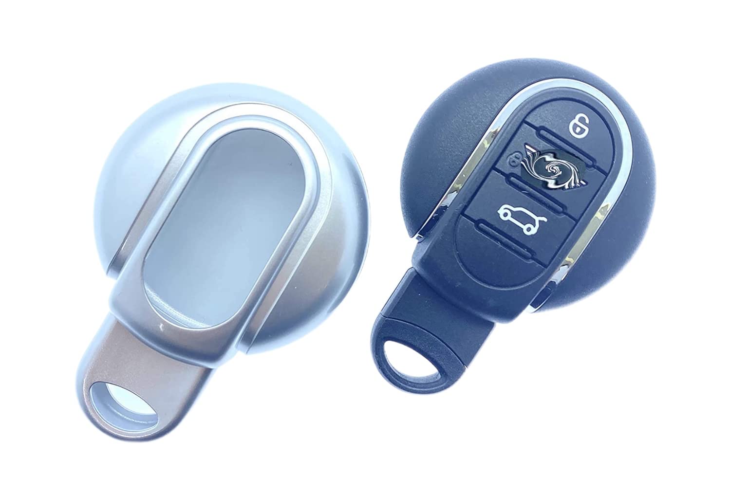 Cover Portachiavi Mini In Plastica Rigida Metallizzata, Compatibile Mini 2014-20 (F54/F55/F56/F57/F60/R60), Colore Blu