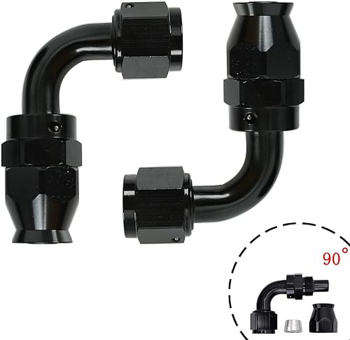 Vista 22 de 8AN - Kit de manguera de tubería de combustible PTFE de 20 pies, manguera de combustible trenzada de nailon de acero inoxidable E85 de 20 pies