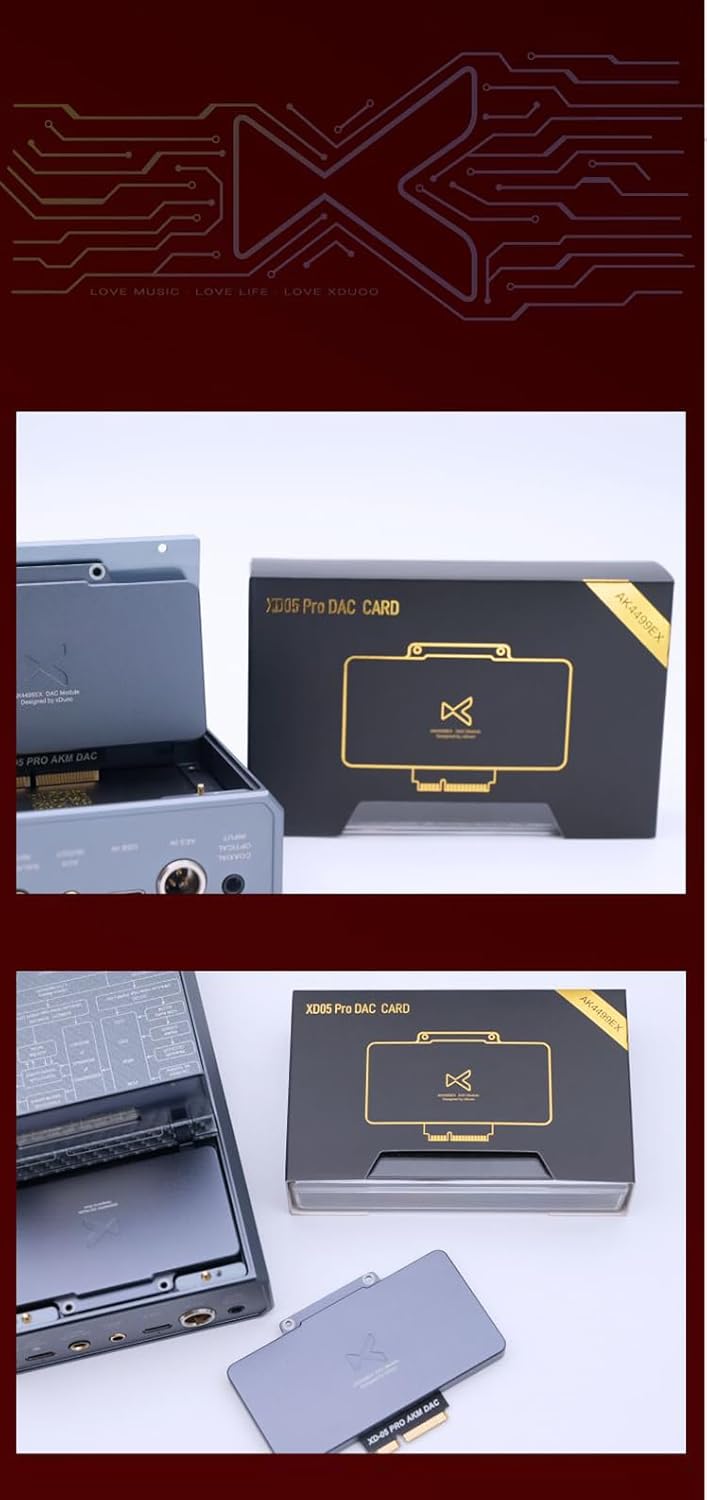 LEAUDIO XDUOO XD05 Pro AK4499EX DAC Card for XD-05 PRO Headphone Amplifier, BLACK