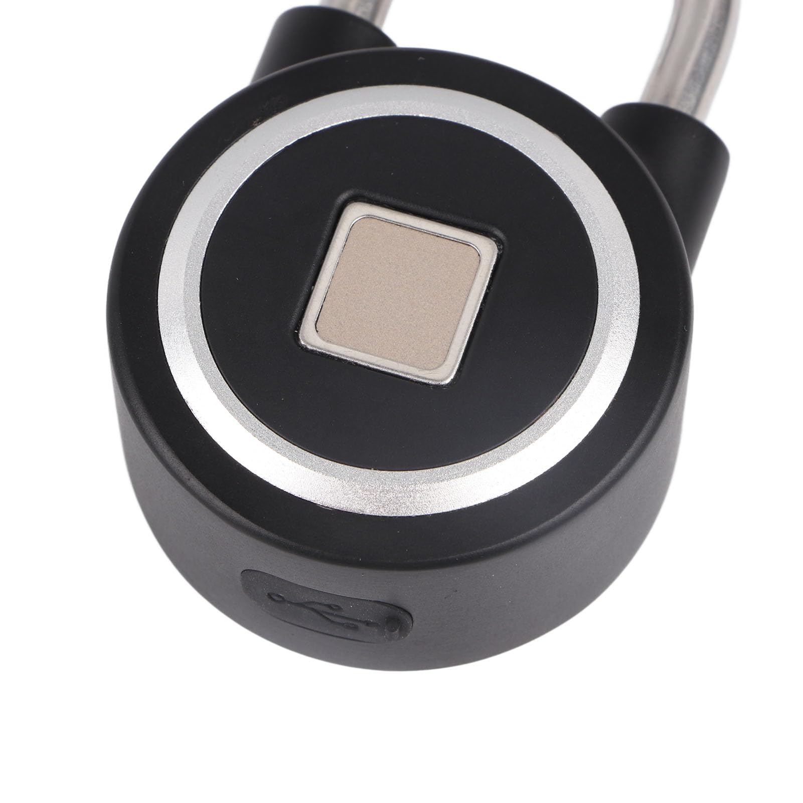 Fockety Candado de Huella Dactilar, Bluetooth IP65 Impermeable sin Llave biométrica Inteligente candado con App Desbloquear, Combinación electrónica de Bloqueo para al Aire Libre (Negro)