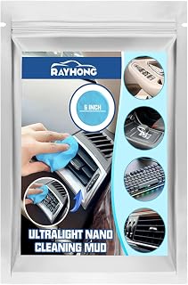 5 Pcs carro para limpeza | Gel limpeza teclado reutilizável - Gel limpeza poeira reutilizável, não pegajoso gel limpeza poeira para as mãos para o interior do carro Uwariloy
