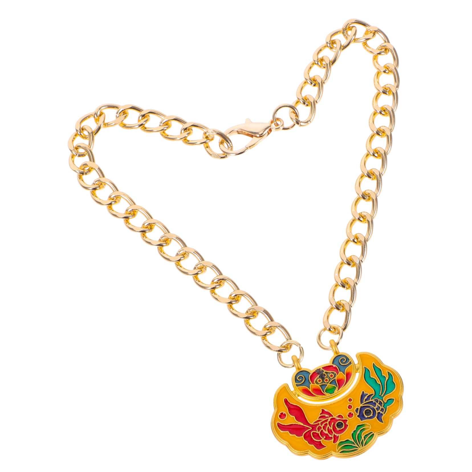 Sosoport Elegant Pet Jewelry Metal Lock Necklace Bell for Cats Dogs Festive and Everyday