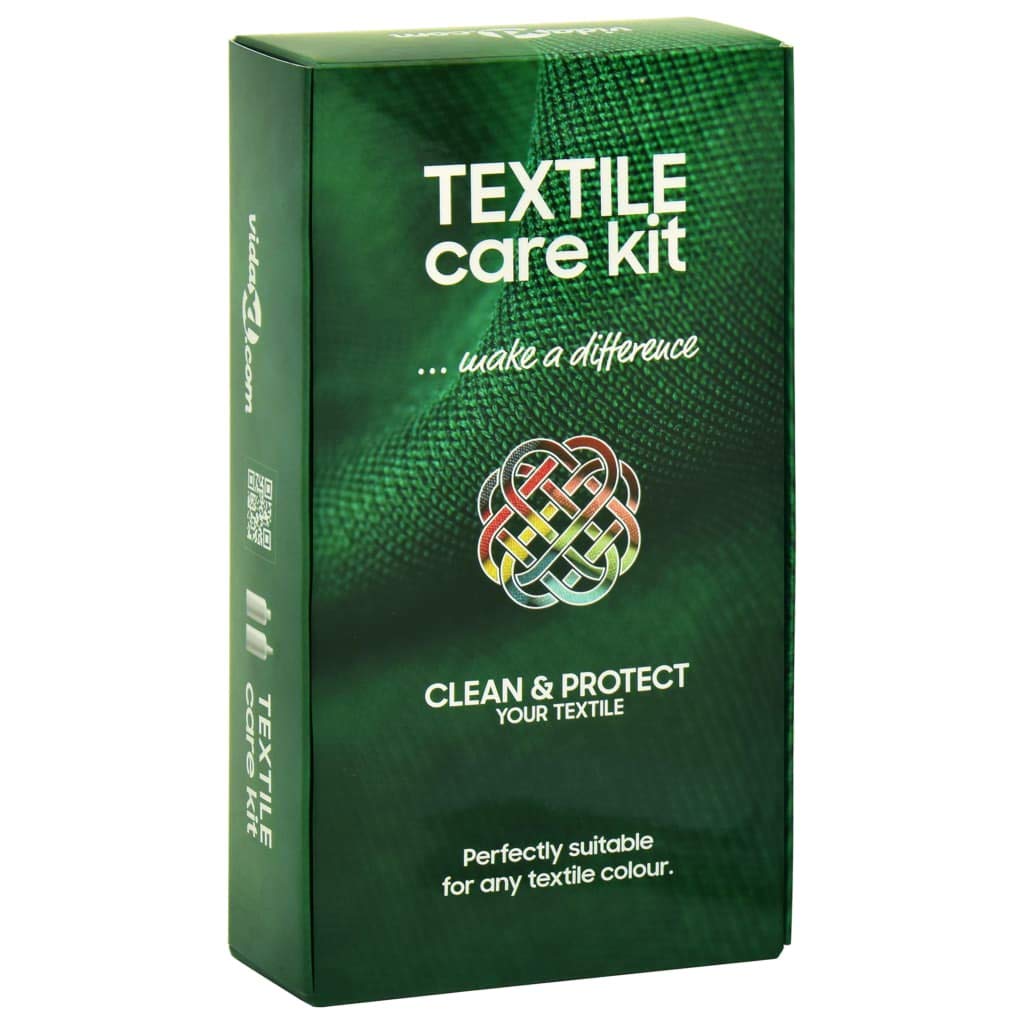 Juego de cuidado textil Care KIT con 2 x 250 ml de limpieza y protección para tejidos de muebles, incluye paño de microfibra, ideal para eliminar manchas, protección contra la suciedad