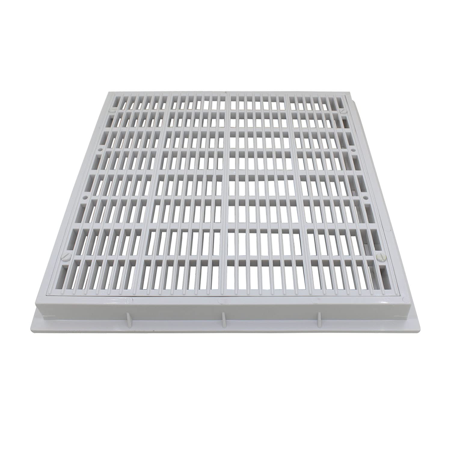 Rejilla desague Piscina hormigon Fondo Rejilla sumidero Piscina Cuadrado Drenaje de Piscina Acero SPA (Tamaño Exterior 186x186mm)