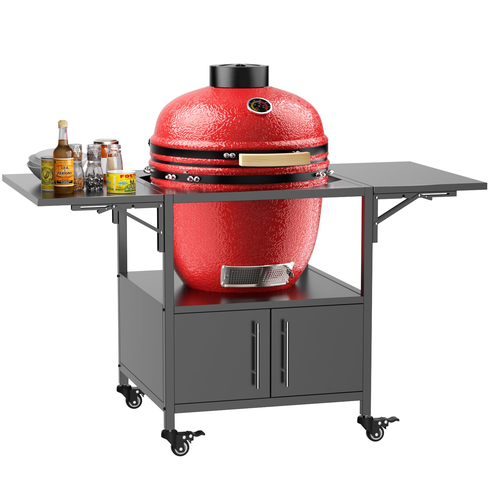 Amazon.com : KEIKI Outdoor Grill Table for Big Green Egg, Metal