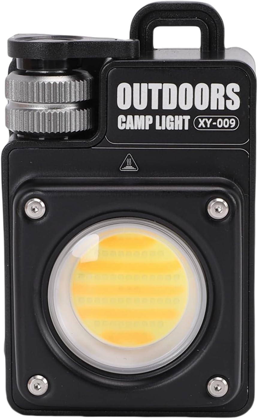 ZJchao Camping Light LED Flashlight 3500LM Rechargeable Magnetic Portable Tent Light with LCD Display for Hiking Emergency Outdoor Adventures (Black)