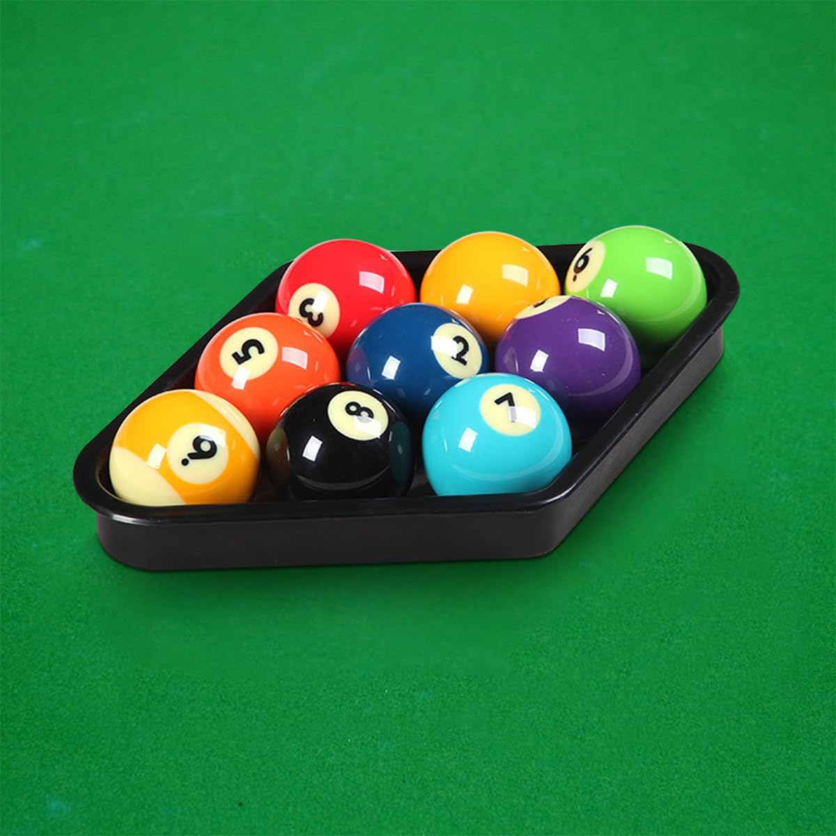 Biliardo 9 Ball Pool Table Triangle Rack Heavy Duty Plastic Ball Holder Snooker Rack 2-1/4 Pollici