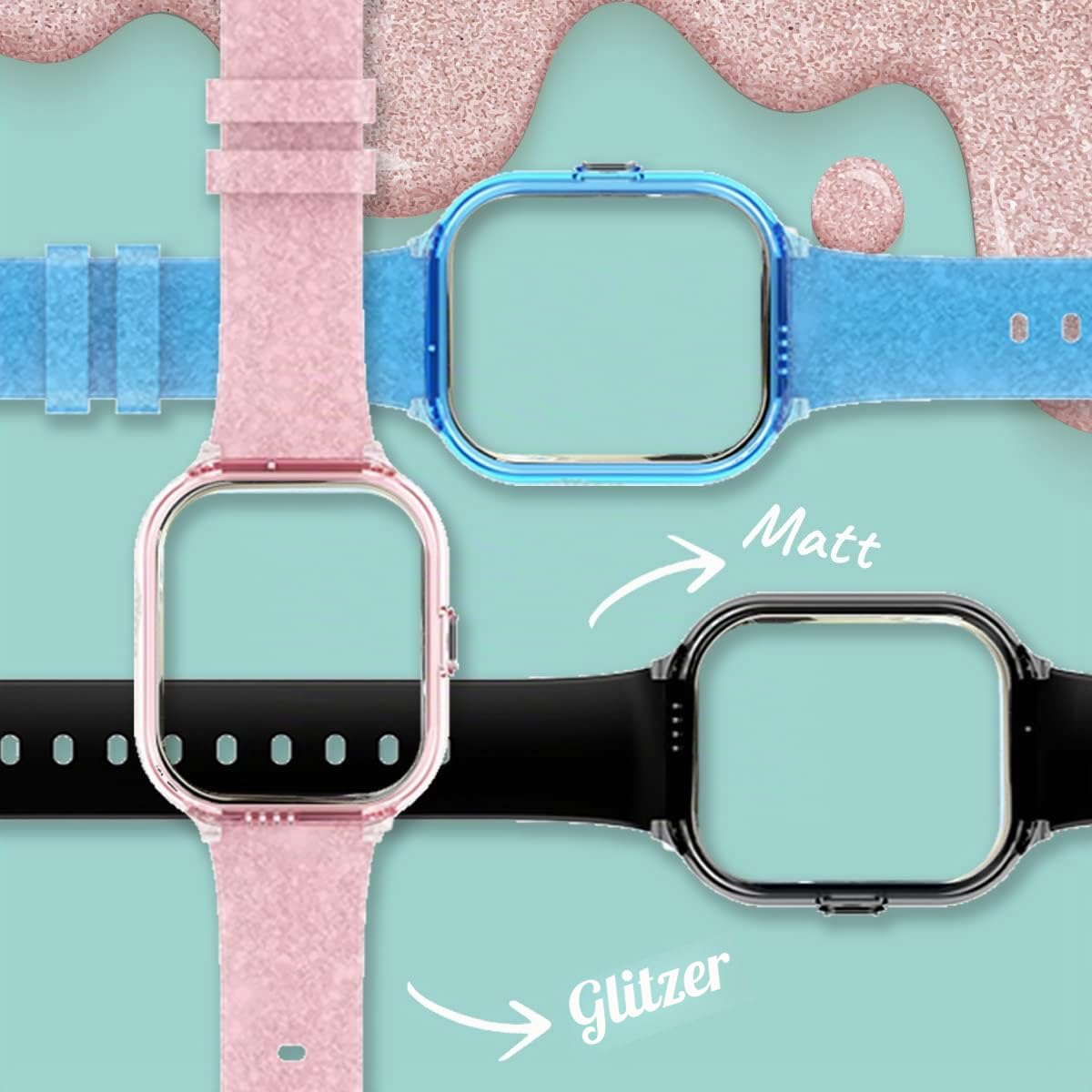 SaveFamily Enjoy Smartwatch für Kinder, 7 lustige Spiele, Videoanruf, Anrufe, Musik, Schrittzähler, GPS-Uhr für Kinder, Kamera, SOS, Waterproof, Smartwatch Kinder (Rosa)