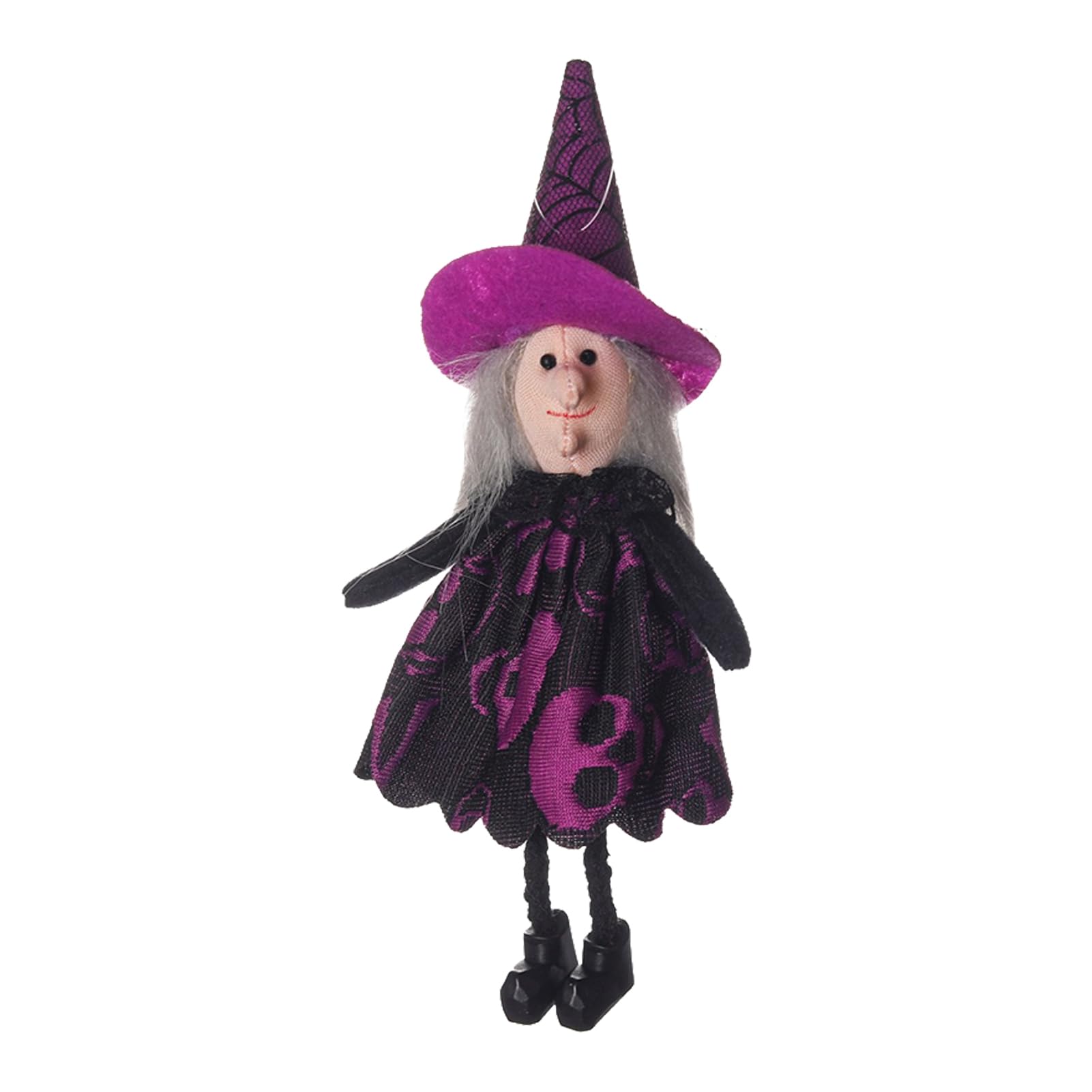 Tuxoiou Soft Cuddly Witch Doll, Halloween Party Decoration, Cartoon Pumpkin Witch Hanging Ornaments, Indoor Outdoor Supplies for Home 3