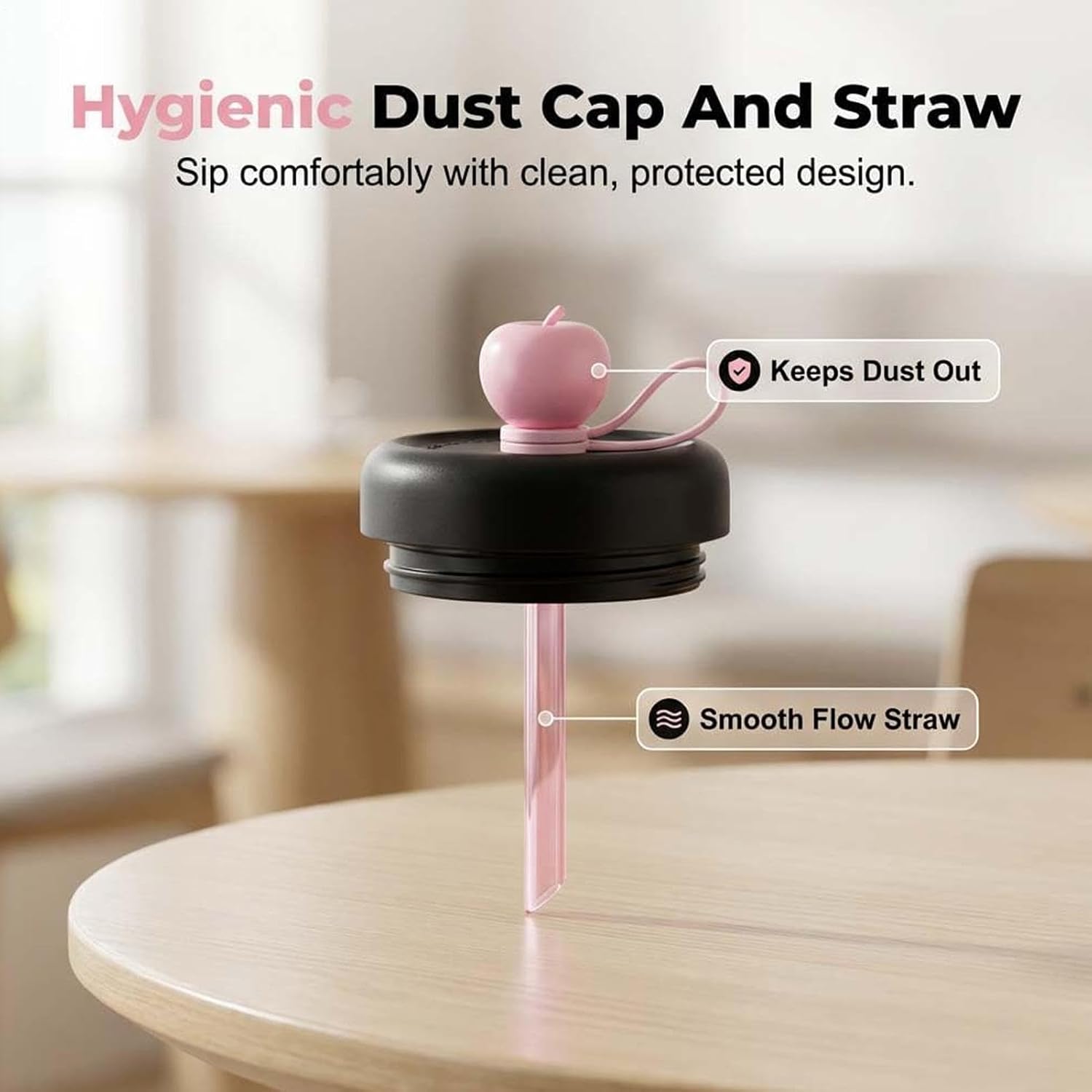 Ice Block Bottle, with Straw and Easy Release Cup | Mold for Making Ice Blocks – For Cooling Drinks Like Coffee Whiskey Cocktail Use In Kitchen Freezer And