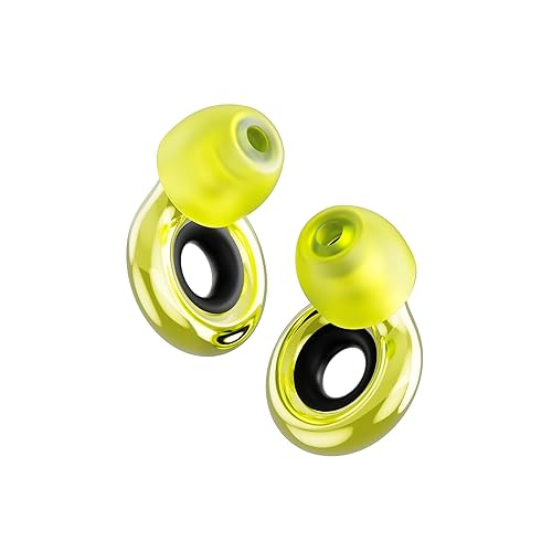 Loop Experience 2 Plus Earplugs – Stylish Certified Hearing Protection for Concerts & Festivals, Live Events, Sports, DJs & Nightlife – 17dB Noise Reduction, (High-Fidelity) + Mute for extra coverage - Lemon Lime