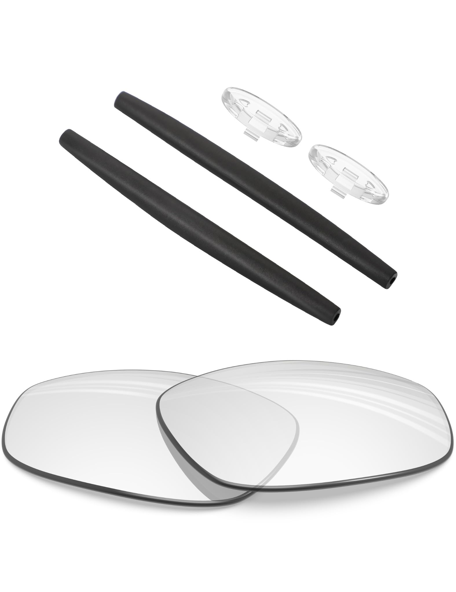 Blazerbuck Men's High Definition Clear Anti-Salt Replacet Lenses & Sock Kit For Oakley Whisker