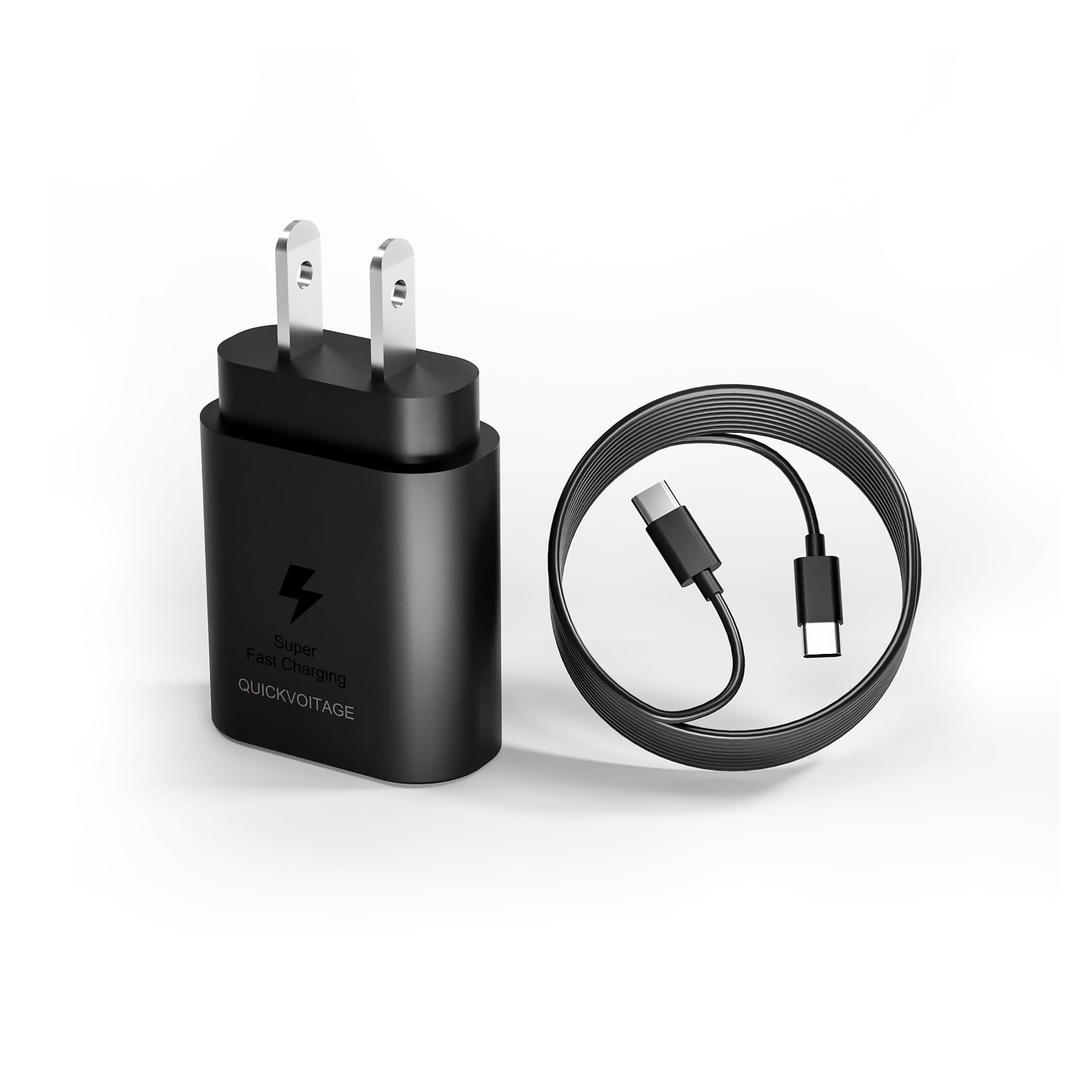 25W Super Fast Type C Charger Cable Compatible with Samsung Galaxy S22 Ultra Charging Block Wall S21 USB