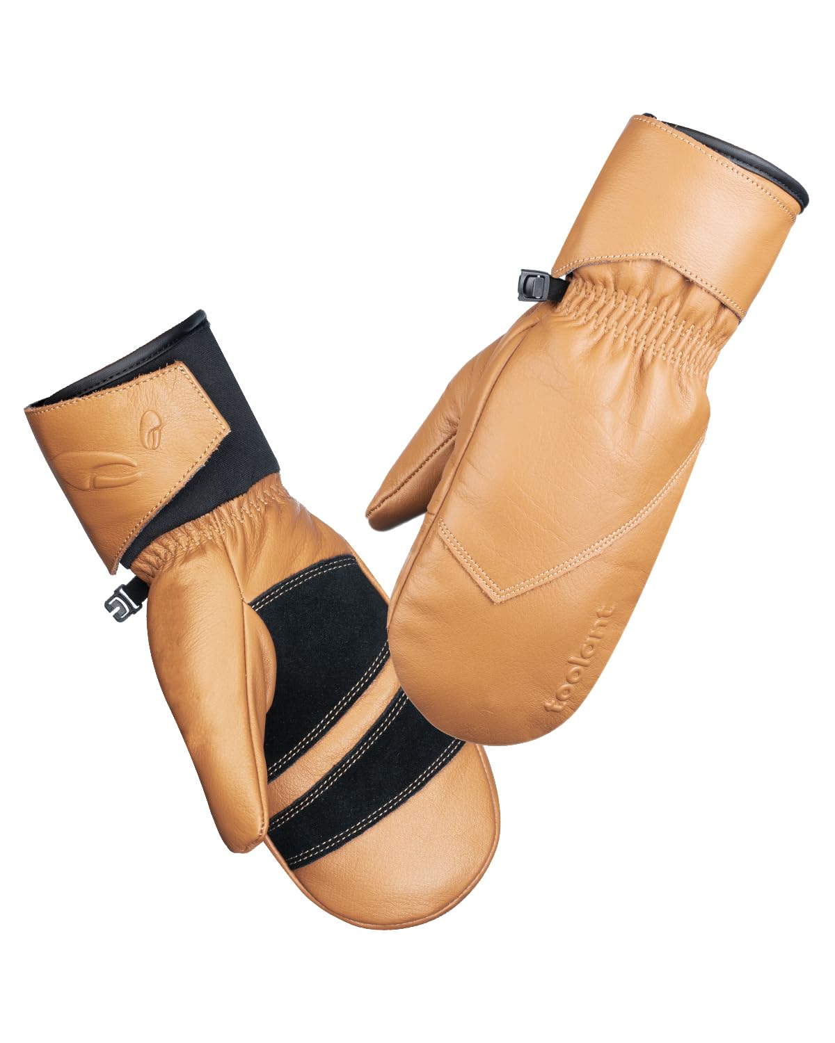 toolant Leather Ski Mittens, Winter Gifts for Men & Women, 3M Thinsulate, Waterproof & Durable for Snowboarding, Outdoors