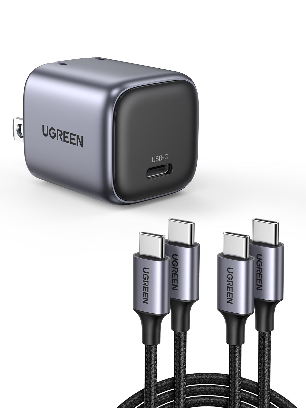 Amazon.com: UGREEN 30W USB C Charger Bundle with 3.3ft 60W 2-Pack