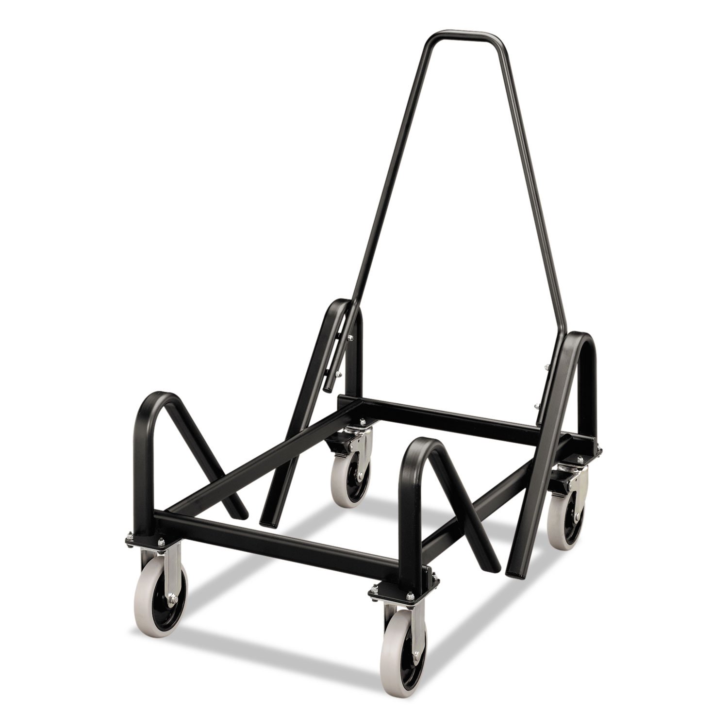 HON Olson Stacking Chair Cart, Black