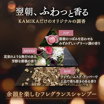KAMIKA クリームシャンプー　ローズ&ウッド　カミカ KAMIKA / KAMIKA ローズ＆ウッドの香りの公式商品情報｜美容