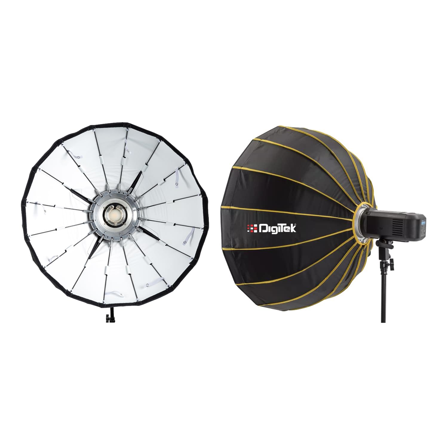 Digitek DBDS-85W 85cm Beauty Dish Softbox (White), Collapsible, Transportable, Lightweight Bowen Mount for Photography & Studio Lighting with Removable Diffuser-image-23