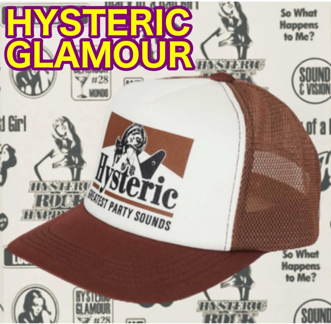 ヒステリックグラマー ギターガールキャップ ブラウン 新品 ヒステリックグラマー ギターガールキャップ ブラウン 新品