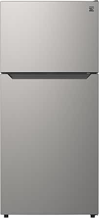 Kenmore 30" Top Mount Refrigerator with Freezer - Adjustable Shelving, Humidity-Controlled Crispers, LED Lighting, ENERGY STAR Certified, 20.2 cu. ft. Capacity - Fingerprint Resistant Metallic Steel
