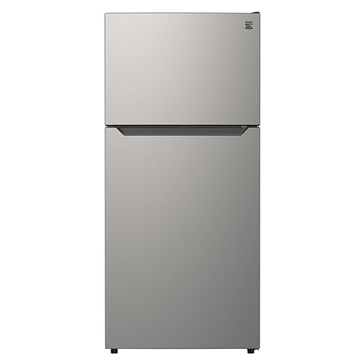 Kenmore 30" Top Mount Refrigerator with Freezer - Adjustable Shelving, Humidity-Controlled Crispers, LED Lighting, ENERGY STAR Certified, 20.2 cu. ft. Capacity - Fingerprint Resistant Metallic Steel