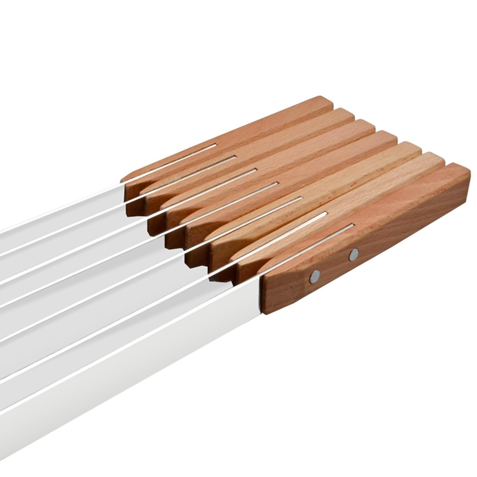Brochetas afiladas for Asar con Mango de Madera, brochetas de Kabob, reutilización, Carne fácil de Usar, for cóctel, Barbacoa, Barbacoa, Fruta, 5 uds. (Size : 15)