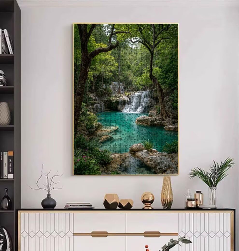 Wodospad Park, Klasyczna Puzzle 5000 Sztuk Dla Dorosłych BLQSBGA7-386 | Wyzwanie Zagadki, Gry Logiczne Cała Rodzina, Stres, Wystrój Domu Miłośnicy Puzzle