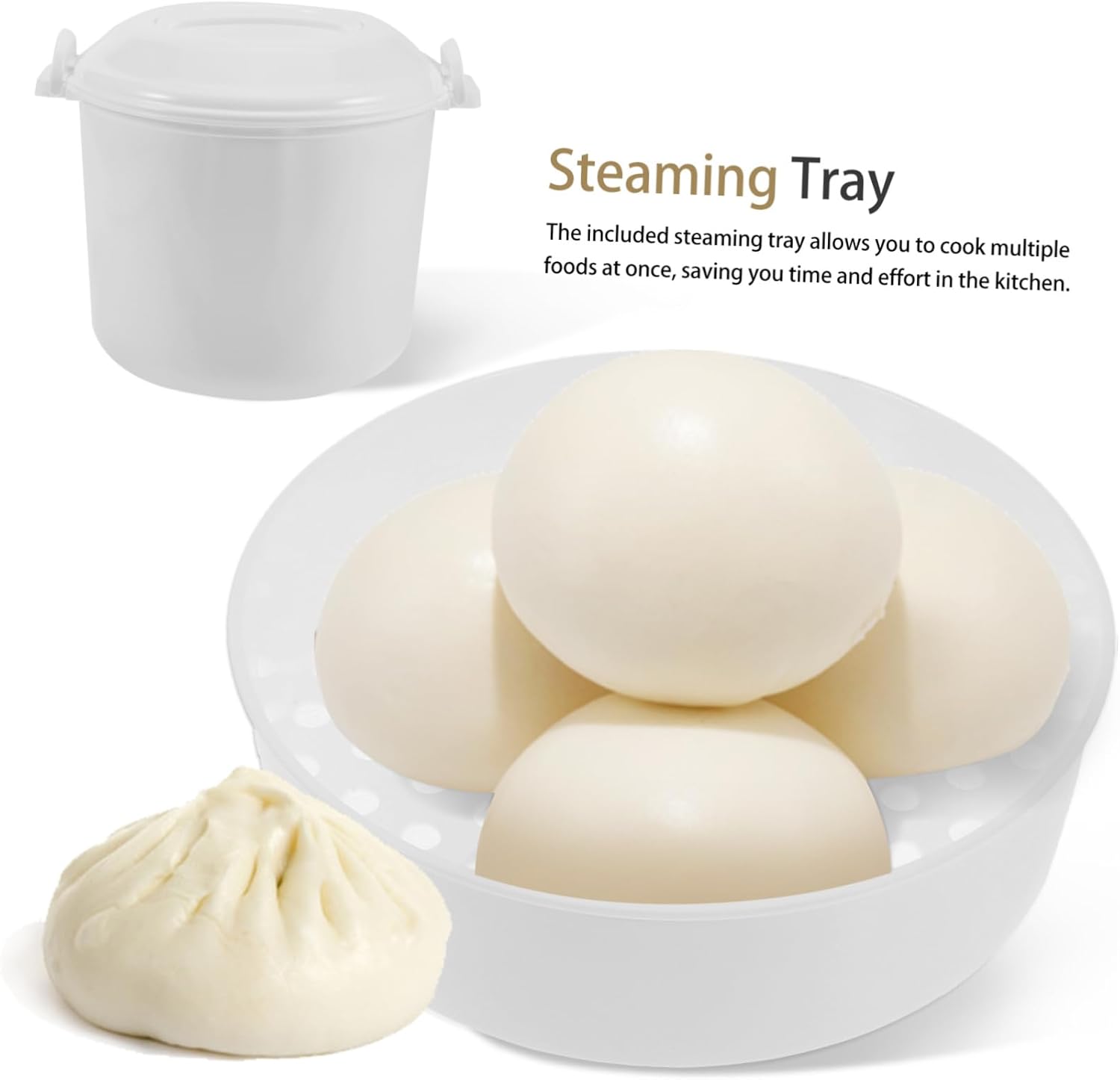 1Set Microwave Rice Cooker with Steamer Insert Versatile Rice Cooking Container Convenient Household Kitchen Tool for Preparation